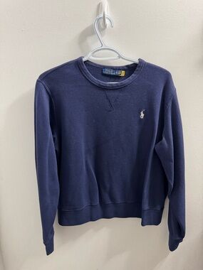 Polo by Ralph Lauren Navy Crewneck Sweatshirt - Classic Women’s Sweater